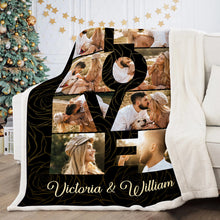 Custom Photo Family Love  - Personalized Photo Blanket - Gifts For Family, Couple