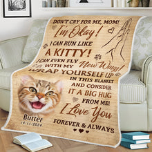 Don't Cry For Me Dad, I'm Okay - Personalized Customized Blanket - Gift For Pet Lovers, Dog Lovers, Cat Lovers