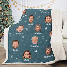 Custom Photo Family Christmas - Customized Personalized Blanket - Christmas Gift For Family