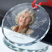 Custom Photo - Not A Day Goes By That You're Not Missed - Customized Personalized Glass Ornament - Memorial Gift For Loss