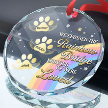 Cutie Pet Paws Custom Ornament - Personalized Glass Ornament - Memorial Gift For Pet Lovers