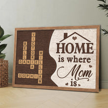 Home Is Where Grandma Is - Personalized Customized Canvas - Gift For Family Members