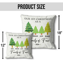 Christmas Family Tree - Customized Personalized Pillow - Christmas Gift For Family