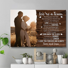 Custom Photo - Love You Longer - Personality Customized Canvas - Gift For Couple Husband Wife