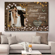 I Have Found The One Whom My Soul Loves - Wedding Anniversary  Gifts Personalized Custom Framed Canvas Wall Art