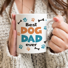 Dog Human Fist Bump - Personalized Custom Ceramic Mug Gift For Dog Dad, Dog Lovers