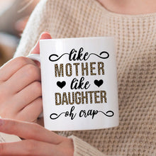 Like Mother Like Daughter Leopard -  Gift For Mother, Mom Personalized Custom Ceramic Mug