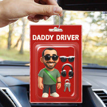 Custom Photo Mini Figure Packaging Toy Box Style - Personalized Customized Acrylic Car Ornament - Father's Day Gift For Dads, Family Members and Friends