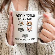 Goodmorning Human - Customized Personalized Mug - Funny Gift For Cat Pet Lover Cat Mom Cat Dad