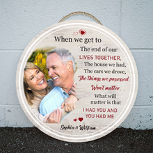 Custom Photo Couple Husband Wife - Custom Door Sign Gift For Couple - Wedding Valentine's Day Gift For Husband Wife