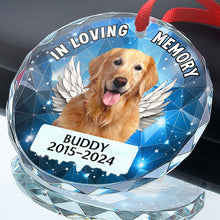 In Loving Memory - Stained Glass Personalized Ornament - Memorial Gift For Dog Lovers, Pet Lovers