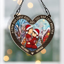 Till Our Last Breath - Customized Personalized Window Suncatcher Ornament - Christmas Gift For Couple Husband Wife