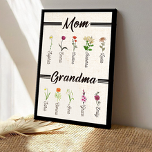 Mom & Grandma - Personality Customized Canvas - Gift For Mom Grandma Mother's Day Gift