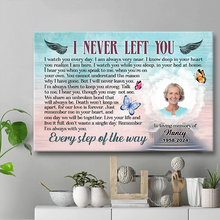 Custom Photo - Every Step With You - Personality Customized Canvas - Gift For Loss Memorial Gift