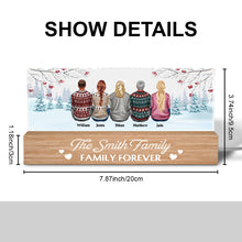 Family Is Forever - Customized Personalized Acrylic LED Night Light - Gifts For Family