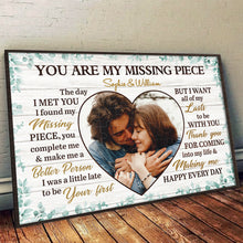 You're My Missing Piece - Personalized Customized Canvas - Gift For Couples, Lovers, Husband Wife