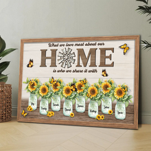 Our Home Sweet Garden - Personalized Customized Canvas - Gift For Family Members, Couples, Lovers