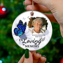 Custom Photo I'm Always With You - Personalized Custom Ceramic Ornament - Memorial Gift For Family