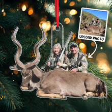 Custom Photo Deer Hunting- Personalized Customized  Acrylic Ornament - Gift For Hunting Lover