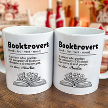 Hello, I'm A Booktrovert - Customized Personalized Mug - Gift For Bookworm, Booklovers, Bookaholic