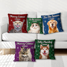 Meowy Catmas - Personalized Pillow - Christmas Gifts For Dog Lovers, Cat Lovers, Pet Lovers