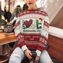 Love In Our Home - Customized Personalized Ugly Sweater - Christmas Gift For Family