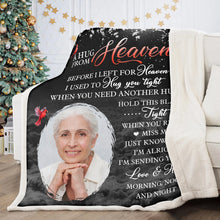 Custom Photo When You Really Miss Me - Personalized Photo Blanket - Christmas Gift, Sympathy Gift For Family Members