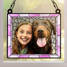 Custom Photo The Best Things In Life Are Better With You - Personalized Acrylic Window Suncatcher - Gift For Family, Couple, Pet Lovers