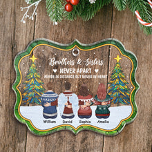 Family Never Apart Christmas Ornament - Personalized Acrylic Ornament - Christmas Gift For Family Member, Friends