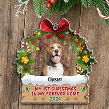 Custom Photo My Forever Home - Personalized Customized Ornament - Christmas Gifts For Pet Lovers