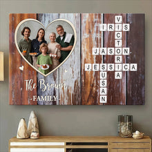 Custom Photo Forever A Family - Personalized Customized Family Canvas - Christmas Gifts For Family Members