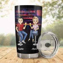 We're Trouble When We Together - Personality Customized Wine Tumbler - Gift For Best Friend