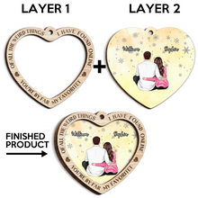 I Have Found Online - Customized Personalized 2-Layered Wooden Ornament - Gift For Couple Husband Wife