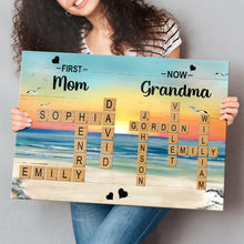 Custom Crossword Canvas Family Name - Personalized Customized Canvas - Gift For Family Members