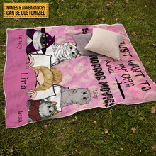 Personalized Custom Flannel Blanket Pet Fleece Blanket Gifts For Cat Lovers