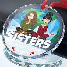 Besties Forever -  Personalized Glass Ornament - Special Gift For Besties Best Friends BFF Sisters