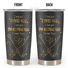 My Heart Is Perfect Because You Are Inside - Personalized Custom Tumbler - Gifts For Husband Wife, Anniversary