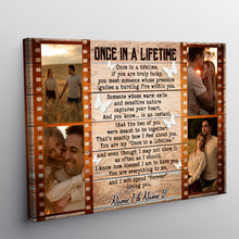 Once In A Life Time Memorial Canvas - Memorial Canvas, Wedding Gifts Personalized Custom Framed Canvas Wall Art