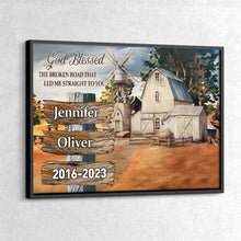 The Broken Road That Led Me Straight To You - Personalized Custom Poster Gifts For Couple