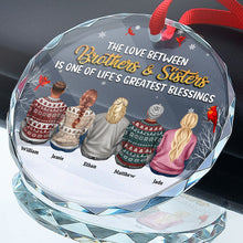 One Of Life's Greatest Blessings - Personalized Custom Glass Ornament - Christmas Gift For Family