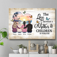 The Love Between - Personality Customized Canvas - Gift For Mom Grandma Mother's Day Gift