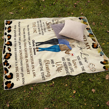 To My Daughter-In-Law You Are My Daughter-In-Heart, Personalized Custom Fleece Flannel Blanket