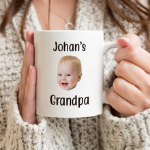 Custom Photo Baby Face Gift For Grandpa Father's Day Personalized Custom Ceramic Mug