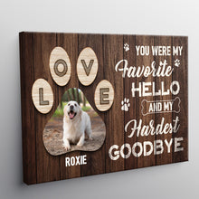 You Were My Favorite Pet - Custom Canvas, Gifts Personalized Custom Framed Canvas Wall Art