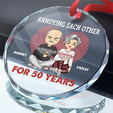 Annoying Each Other - Personalized Glass Ornament - Christmas Gift For Couple Husband Wife Soulmate