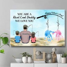 Happy Father's Day  - Fishing Personality Customized Canvas - Gift For Dad Father