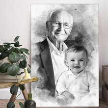 Custom Add Deceased Loved One, Memorial Gift, Add Person to Photo, Family Portrait Different Photos, Combine Photos Canvas