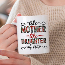 Personalized Custom Ceramic Mug - Like Mother Like Daughter Leopard  -  Gift For Mother, Mom