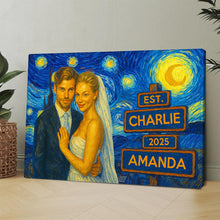 Starry Night Photo Theme For Loved One - Turn Your Moment Into An Art Piece - Anniversary Gift For Couple, Him, Her, Husband, Wife