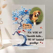 Custom Pet Photo - Memorial Customized Personality Acrylic Plaque - Gift For Pet Lover